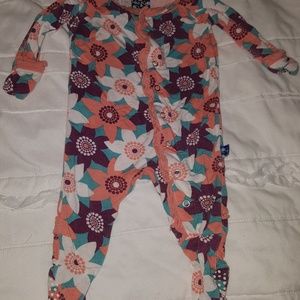 Kickee Pants NB Ruffle Footie VGUC